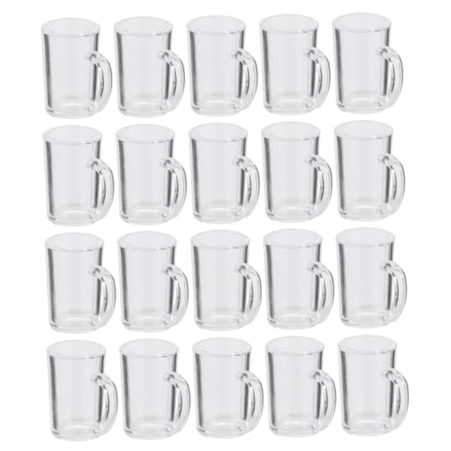 Yardwe 20 Stück Mini-Bierkrug Becher Puppe Tassen bastelzeug Dollhouse Accessories Dollhouse zubehör Mini Bierkrüge aus Kunstharz Bierkrüge im Miniaturformat Mini-Bierkrüge von Yardwe