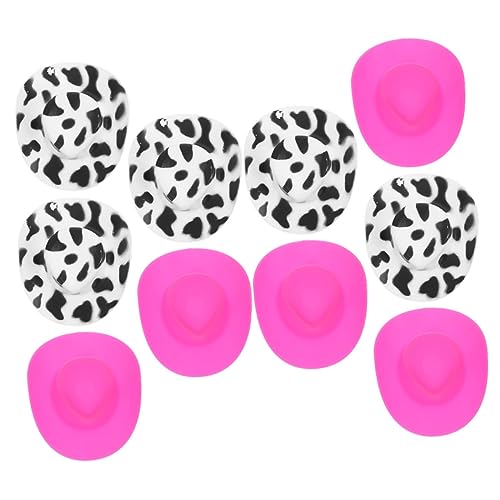 Yardwe 20 Stück Mini Cowboy Hüte für Puppen Plastik Mini Hüte für Partys Bastelprojekte und Puppenhaus Dekoration Rosa Schwarz Yardwe 20 Stück Mini Cowboy Hüte für Puppen Plastik Mini Hüte für Partys Bastelprojekte und Puppenhaus Dekoration Rosa Schwarz von Yardwe