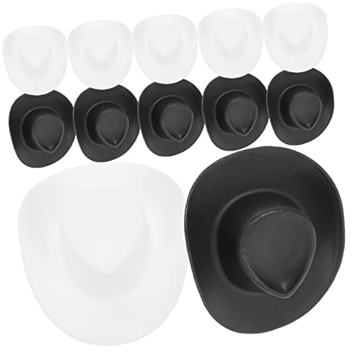 Yardwe 20 Stück Mini Cowboyhüte für Puppen Niedliche Miniaturhüte für Bastelprojekte Dekoration für Partys und Puppenhäuser Schwarze Weiße Yardwe 20 Stück Mini Cowboyhüte für Puppen Niedliche Miniaturhüte für Bastelprojekte Dekoration für Partys und Puppenhäuser Schwarze Weiße von Yardwe