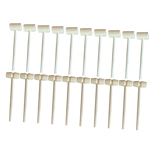 Yardwe 20 Stück Mini Holzhammer Spielzeugset für Teiliges aus Hochwertigem Holz für Kreative Bastelprojekte Pädagogische Spiele und Geburtstagsgeschenk für Junge Yardwe 20 Stück Mini Holzhammer Spielzeugset für Teiliges aus Hochwertigem Holz für Kreative Bastelprojekte Pädagogische Spiele und Geburtstagsgeschenk für Junge von Yardwe