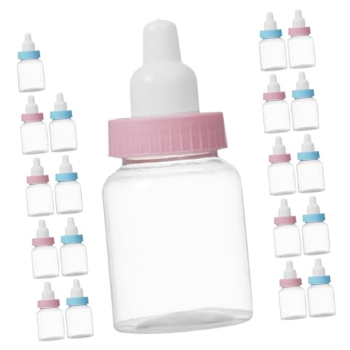 Yardwe 20 Stück Mini Kunststoff Süßigkeitenflaschen Befüllbare Babyflaschen für Babyparty Taufe und Geburtstagsdekoration und Blau Je Yardwe 20 Stück Mini Kunststoff Süßigkeitenflaschen Befüllbare Babyflaschen für Babyparty Taufe und Geburtstagsdekoration und Blau Je von Yardwe