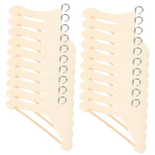 Yardwe 20 Stück Mini Puppen Kleiderbügel Teiliges aus Robustem Material für Puppenhaus Dekoration für Kleine Puppenbekleidung und Puppenmöbel Zubehör Yardwe 20 Stück Mini Puppen Kleiderbügel Teiliges aus Robustem Material für Puppenhaus Dekoration für Kleine Puppenbekleidung und Puppenmöbel Zubehör von Yardwe