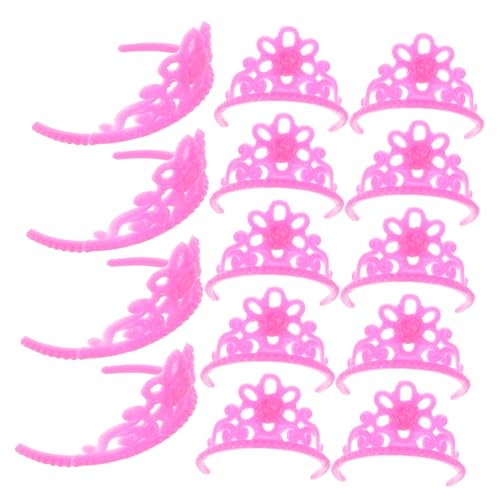 Yardwe 20 Stück Mini Queen Crown Hair Accessoires Minikronen zum Basteln Mini-Kronen winzige Krone Puppenkrone Plastik Rosa Yardwe 20 Stück Mini Queen Crown Hair Accessoires Minikronen zum Basteln Mini-Kronen winzige Krone Puppenkrone Plastik Rosa von Yardwe