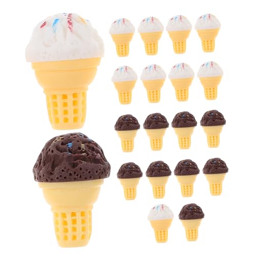 Yardwe 20 Stück Miniatur Eiscreme Dekoration Teiliges für Puppenhaus DIY Zubehör Realistische Waffeln und EIS für Mikro Landschaften Ergänzung für Mini Haus Szenen Yardwe 20 Stück Miniatur Eiscreme Dekoration Teiliges für Puppenhaus DIY Zubehör Realistische Waffeln und EIS für Mikro Landschaften Ergänzung für Mini Haus Szenen von Yardwe