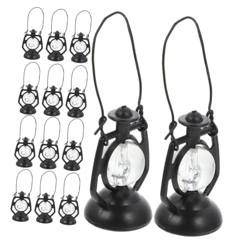 Yardwe 20 Stück Miniatur Laternen Vintage Mini Öllampen für Puppenstuben Dekoration Hängende Mikro Landschaftsornamente Vielseitige Bastelaccessoires von Yardwe