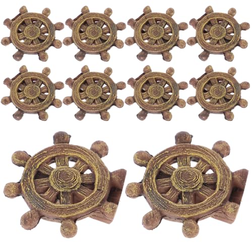 Yardwe 20 Stück Miniatur Schiffsruder Modelle Mediterraner Stil Dekorative Elemente für Puppenhäuser Sandtische und Mikrolandschaften Robuste Harzmaterialien mit Nautischem Flair Yardwe 20 Stück Miniatur Schiffsruder Modelle Mediterraner Stil Dekorative Elemente für Puppenhäuser Sandtische und Mikrolandschaften Robuste Harzmaterialien mit Nautischem Flair von Yardwe