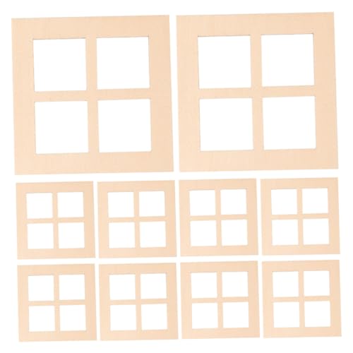 Yardwe 20 Stück Miniaturisierte Holzfenster Teiliges für Puppenhausmöbel DIY Bastelzubehör für Kreative Modelle und Dekorationen für Miniaturprojekte und Gartenornamente Yardwe 20 Stück Miniaturisierte Holzfenster Teiliges für Puppenhausmöbel DIY Bastelzubehör für Kreative Modelle und Dekorationen für Miniaturprojekte und Gartenornamente von Yardwe