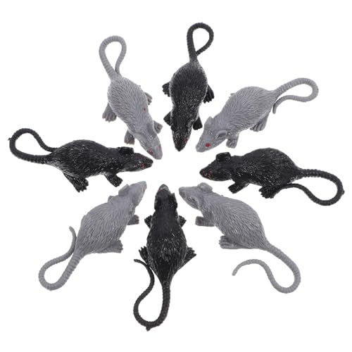 Yardwe 20 Stück Plastikratte Rattenpuppe beängstigend drinnen gefälscht Requisiten realistische Mäuse mit falschen Rattentricks gruseliges Rattenspielzeug PVC Yardwe 20 Stück Plastikratte Rattenpuppe beängstigend drinnen gefälscht Requisiten realistische Mäuse mit falschen Rattentricks gruseliges Rattenspielzeug PVC von Yardwe