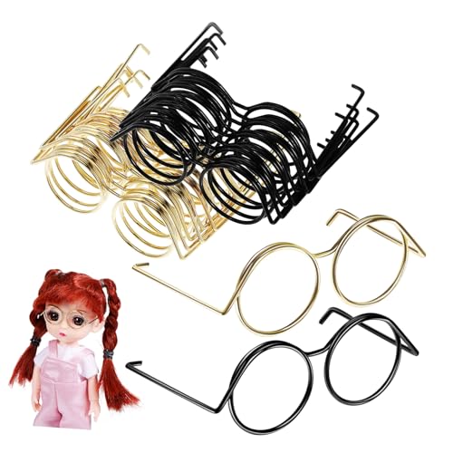 Yardwe 20 Stück Puppenbrille Geformt Kleine Gläser Für Puppen Augen Puppenhaus Brillen Für Puppen Draht Mini Rand Rahmen Kühle Brille Tragen Zubehör Brillenrequisiten Für Puppe Kupfer Yardwe 20 Stück Puppenbrille Geformt Kleine Gläser Für Puppen Augen Puppenhaus Brillen Für Puppen Draht Mini Rand Rahmen Kühle Brille Tragen Zubehör Brillenrequisiten Für Puppe Kupfer von Yardwe