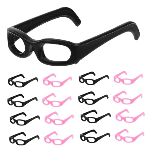Yardwe 20 Stück Puppenhausbrille Mini Winzige Brille Brillenrequisiten Für Puppe Puppenbrillen Brille Für Puppe Brillen Für Puppen Puppe Verkleiden Zubehör Abs von Yardwe