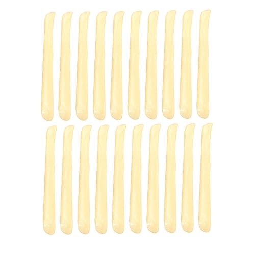 Yardwe 20 Stück Realistische Fake Frites Modell Lebensnahe Simulation für Fotografie Dekoration und Party Zufällige Küchen und Restaurant Yardwe 20 Stück Realistische Fake Frites Modell Lebensnahe Simulation für Fotografie Dekoration und Party Zufällige Küchen und Restaurant von Yardwe