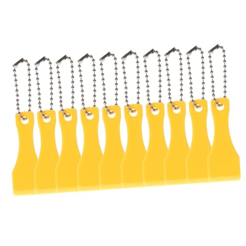 Yardwe 20 Stück -Rubbel Lotto-Scratcher-Tool -Scratcher -Scratcher-Tool Ticket-Scratcher-Tool Fahrkartenschaber Kratzwerkzeug Plastik Yellow von Yardwe