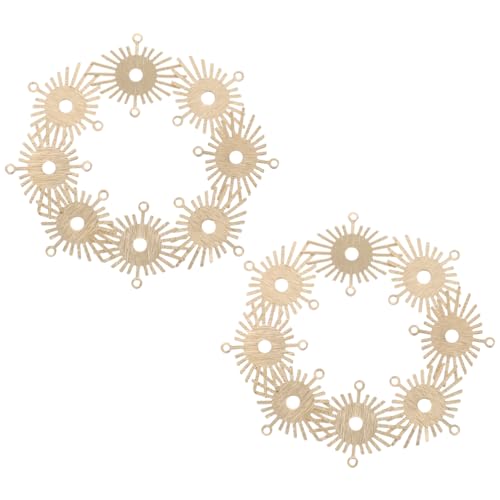 Yardwe 20 Stück Sonnenblumenschmuck Verbindungsstücke Für Die Schmuckherstellung Sonnenanhänger Für Armbänder Anhänger Für Ohrringe Vintage Charms Für Die Schmuckherstellung Golden Metall Yardwe 20 Stück Sonnenblumenschmuck Verbindungsstücke Für Die Schmuckherstellung Sonnenanhänger Für Armbänder Anhänger Für Ohrringe Vintage Charms Für Die Schmuckherstellung Golden Metall von Yardwe
