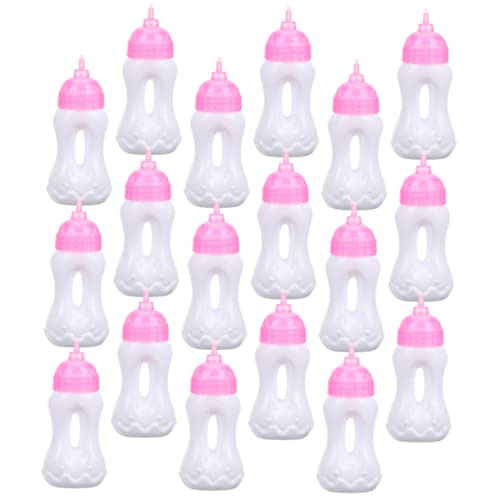 Yardwe 20 Stück Teiliges Babyfläschchen Leere Puppen Milchflaschen Shower Party Zubehör und Puppenzubehör für Kreatives Rollenspiel bei Kindern von Yardwe