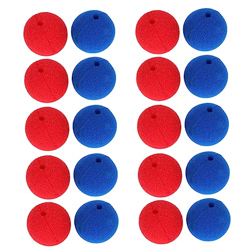 Yardwe 20 Stück Teiliges Clown Nasen aus Weichem Schwamm Durchmesser Rote und Blaue Schaumstoffkugeln Wiederverwendbare Kostüm Requisiten für Karneval Cosplay und Lustige Partyspiele Yardwe 20 Stück Teiliges Clown Nasen aus Weichem Schwamm Durchmesser Rote und Blaue Schaumstoffkugeln Wiederverwendbare Kostüm Requisiten für Karneval Cosplay und Lustige Partyspiele von Yardwe