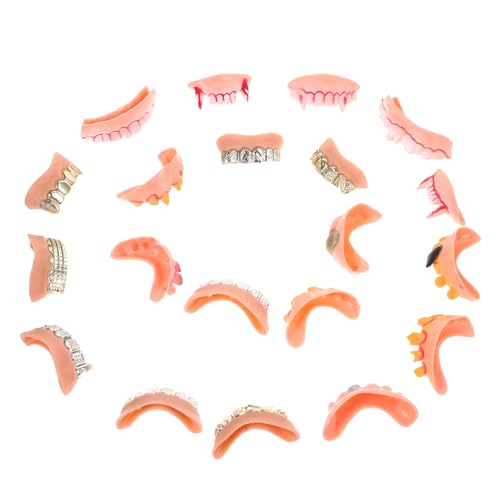 Yardwe 20 Stück Teiliges Halloween Fake Teeth Realistische Vampirzähne und Lustige Gebisse Cosplay Requisiten für Horror Kostüme Komfortabel Vielseitig für Party Dekoration und Fotospaß Yardwe 20 Stück Teiliges Halloween Fake Teeth Realistische Vampirzähne und Lustige Gebisse Cosplay Requisiten für Horror Kostüme Komfortabel Vielseitig für Party Dekoration und Fotospaß von Yardwe