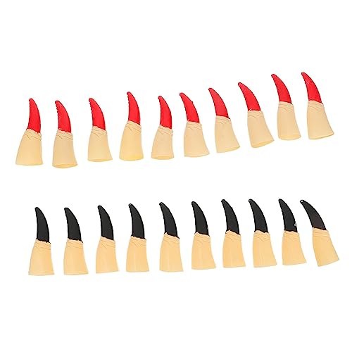 Yardwe 20 Stück Teiliges Halloween Fingernagel Realistische Falsche Finger Nägel Rotes und Schwarzes Party Deko Zubehör Verstellbar Komfortabel für Hexen und Zombie Kostüme Karneval Yardwe 20 Stück Teiliges Halloween Fingernagel Realistische Falsche Finger Nägel Rotes und Schwarzes Party Deko Zubehör Verstellbar Komfortabel für Hexen und Zombie Kostüme Karneval von Yardwe