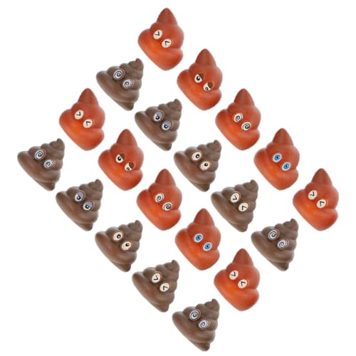 Yardwe 20 Stück Teiliges Lustiger Poop Spielzeuge Realistische Imitation für Streiche und Partys Sicheres und Langlebiges Partyzubehör für Kreative Überraschungen von Yardwe