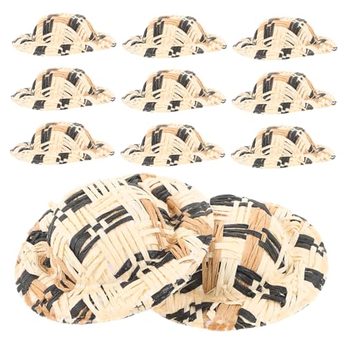 Yardwe 20 Stück Teiliges Mini Gewebte Kleine Puppenhüte aus Stoffmaterial DIY Bastelbedarf für Puppenhausdekoration Partyaccessoires Handgefertigte Mini Hüte für Kreative Dekoration Yardwe 20 Stück Teiliges Mini Gewebte Kleine Puppenhüte aus Stoffmaterial DIY Bastelbedarf für Puppenhausdekoration Partyaccessoires Handgefertigte Mini Hüte für Kreative Dekoration von Yardwe