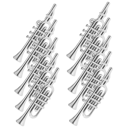 Yardwe 20 Stück Teiliges Mini Musikinstrumente Weihnachtsbaum Deko aus Kunststoff Miniatur Ornamente für DIY Kränze Party und Wohnraumdekoration Farbenfrohe Mini Instrumente für Festliche von Yardwe