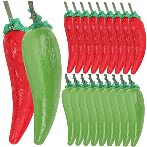 Yardwe 20 Stück Teiliges Miniatur Chili Pfeffer Realistische Mini Gemüse Dekoration Lebensechte Puppenhaus Accessoires Rote und Grüne Paprika für Mini Haus Küchen Details Yardwe 20 Stück Teiliges Miniatur Chili Pfeffer Realistische Mini Gemüse Dekoration Lebensechte Puppenhaus Accessoires Rote und Grüne Paprika für Mini Haus Küchen Details von Yardwe
