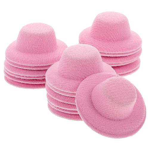 Yardwe 20 Stück Teiliges Miniatur Puppenhüte aus Stoff Kleine Dekorative Filzhüte für Puppen DIY Bastelzubehör Farbige Jazzhüte für Fotorequisiten von Yardwe