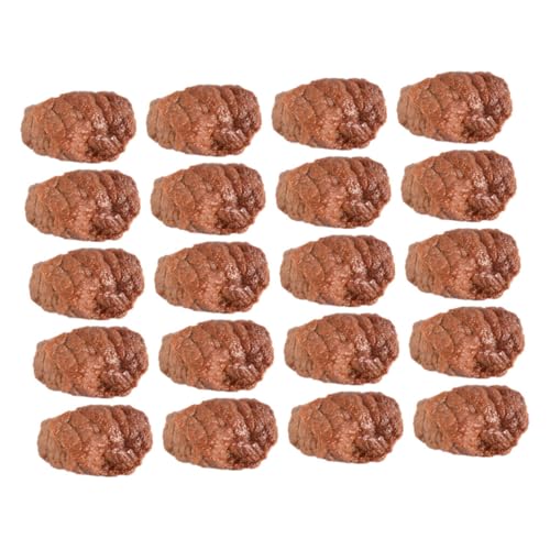 Yardwe 20 Stück Teiliges PVC Simuliertes Rindfleisch Realistische Nachbildung Fleischblöcke für Sensorische Entwicklung Küchen Rollenspiel von Yardwe