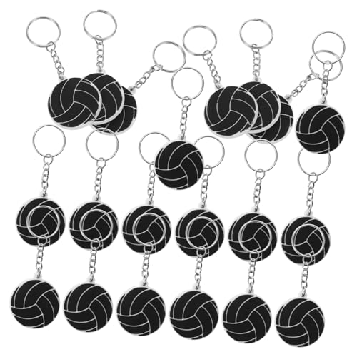 Yardwe 20 Stück Teiliges PVC Volleyball Schlüsselanhänger Leichte und Langlebige Sport Schlüsselanhänger Glatte Oberfläche für Einfache Vielseitig als Partydeko und Taschenanhänger von Yardwe