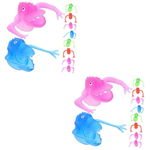 Yardwe 20 Stück Teiliges Set Dinosaurier Fingerpuppen Gruselige Lustige Handpuppen für Party Mitgebsel Vielseitig für Puppentheater und Erzählspiele von Yardwe