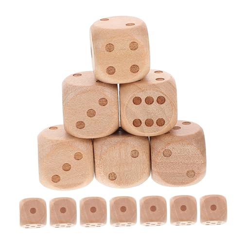 Yardwe 20 Stück Teiliges Set aus Holz Würfeln mit Abgerundeten Ecken für Tischspiele Brettspiele und Partyspiele Langlebig und Komfortabel der Handhabung Yardwe 20 Stück Teiliges Set aus Holz Würfeln mit Abgerundeten Ecken für Tischspiele Brettspiele und Partyspiele Langlebig und Komfortabel der Handhabung von Yardwe