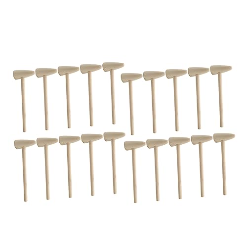 Yardwe 20 Stück Teiliges Spielzeughämmer Mini Holzhammer für DIY Bastelprojekte und Kreative Aktivitäten Sicher und Leicht für Geeignet von Yardwe