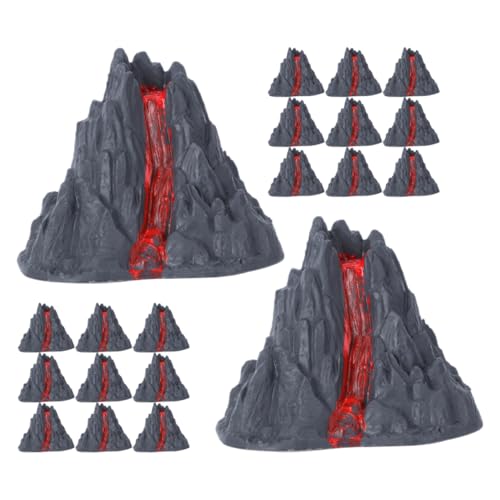 Yardwe 20 Stück Vulkan Lava Für Künstliche Vulkane Lernspielzeug Mini Vulkan Vulkan Modell Vulkan Bausatz Dekorationen Landschaftsgestaltung Vulkan Ausbrechende von Yardwe