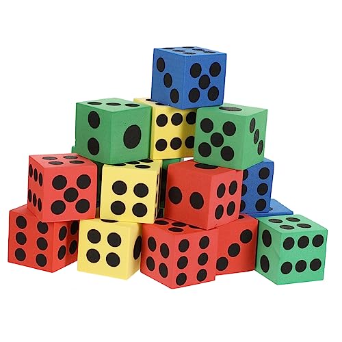 Yardwe 20 Stück aus Eva-Schaum für kinderspielzeug dice Set spielsachen für farbwürfel quadratische Blöcke Party Gefälligkeiten Partyzubehör Eva von Yardwe
