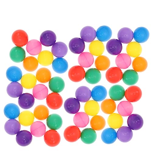 Yardwe 200 Stück Kunststoff Ozeanbälle für Macaron Mischung Netzbeutel für Ballgruben Spielhäuser Pools und Outdoor Aktivitäten von Yardwe