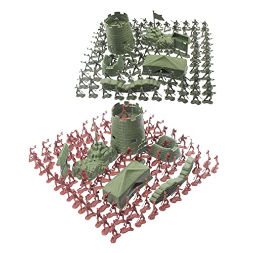 Yardwe 200 Stück Teiliges Mini Soldaten Militärfigur Modell Plastik Soldaten Figuren Zubehör für Rot Grün Fördert die Kreativität und Fantasie der Kleinen Yardwe 200 Stück Teiliges Mini Soldaten Militärfigur Modell Plastik Soldaten Figuren Zubehör für Rot Grün Fördert die Kreativität und Fantasie der Kleinen von Yardwe