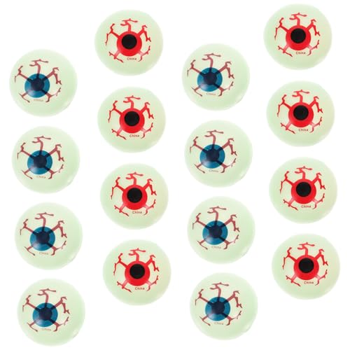 Yardwe 20Stücke Blutige Augäpfel Halloween Deko Leuchtende Augen Mit Netz Requisiten Für Gruselpartys Und Schaurige Dekorationen Für Halloween Events Und Feiern Yardwe 20Stücke Blutige Augäpfel Halloween Deko Leuchtende Augen Mit Netz Requisiten Für Gruselpartys Und Schaurige Dekorationen Für Halloween Events Und Feiern von Yardwe
