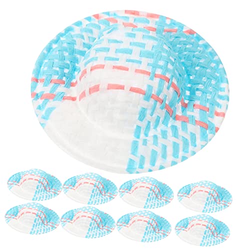 Yardwe 20Stücke Gewebte Hüte für Puppenhausdeko Imitation Strohhüte für DIY Bastelprojekte Karibikblau Accessoires für Puppen und Mini Yardwe 20Stücke Gewebte Hüte für Puppenhausdeko Imitation Strohhüte für DIY Bastelprojekte Karibikblau Accessoires für Puppen und Mini von Yardwe