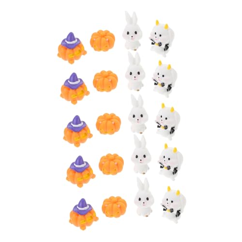 Yardwe 20Stücke Halloween Dekorationen Harz Figuren Für Mikro Landschaften Süße Rabbit Kürbiswagen Und Mehr Für Halloween Deko Und Partys Yardwe 20Stücke Halloween Dekorationen Harz Figuren Für Mikro Landschaften Süße Rabbit Kürbiswagen Und Mehr Für Halloween Deko Und Partys von Yardwe