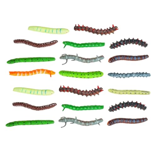 Yardwe 20Stücke Künstliche Spielzeugset Realistische Wurm Modelle für Halloween Streich und Partydekoration Leicht Transportierbar und Langlebig Yardwe 20Stücke Künstliche Spielzeugset Realistische Wurm Modelle für Halloween Streich und Partydekoration Leicht Transportierbar und Langlebig von Yardwe