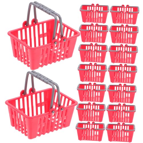 Yardwe 20Stücke Mini Einkaufskorb Teiliges für Ab Jahren Miniature Einkaufskörbe für Kreative Spielideen für Rollenspiele und DIY Mikrolandschaften von Yardwe
