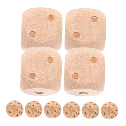 Yardwe 20Stücke Teiliges Set aus Würfeln mit Abgerundeten Ecken für Partyspiele Vielseitige DIY ohne Farbe für Kreative Spielesitzungen für Familienaktivitäten von Yardwe