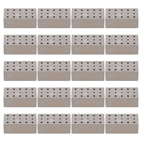 Yardwe 20Stücke Ziegelsteine Modellbau für DIY Rechteckige Backsteine für Kreative Garten und Puppenhaus Dekorationen Yardwe 20Stücke Ziegelsteine Modellbau für DIY Rechteckige Backsteine für Kreative Garten und Puppenhaus Dekorationen von Yardwe