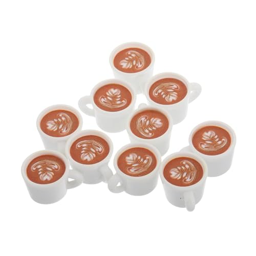 Yardwe 20pcs Winzige Kaffeetassen Miniatur Kaffeetasse Spielzeug Für Puppenhaus -Layout Und So Tun, Als Spielen Sie Küchenpuppenhaus Ornamente Und Mini -hausdekoration von Yardwe
