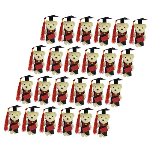Yardwe 24 Stück Abschlussgeschenk Bären Zum Basteln Graduationsparty Gefälligkeiten Plüschbär Abschluss-stofftier Kleine Gefüllte Abschlussbären 2023 Absolventenbären Junge Tragen Schaum von Yardwe
