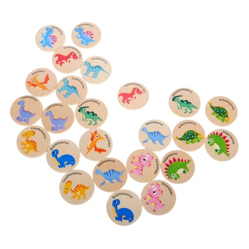 Yardwe 24 Stück Dinosaurier-Spiel Memory-Matching-Spiel Kind Dinosaurier Manipulationen Für Vorschulkinder Memory-Spiel Kleinkind-Matching-Spiel Holz Yardwe 24 Stück Dinosaurier-Spiel Memory-Matching-Spiel Kind Dinosaurier Manipulationen Für Vorschulkinder Memory-Spiel Kleinkind-Matching-Spiel Holz von Yardwe