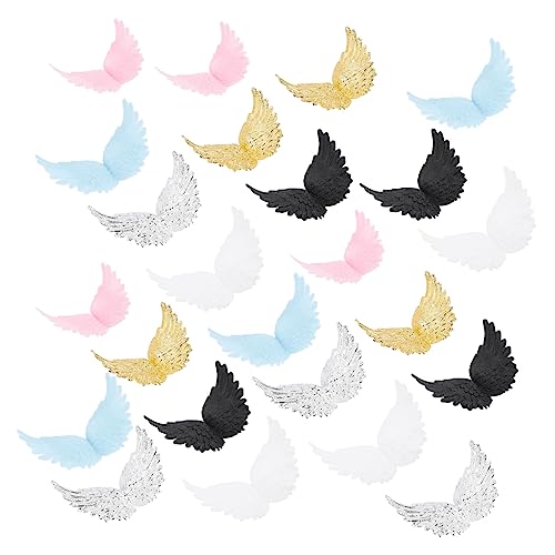 Yardwe Stück Farbige Engel Flügel Dekoration Diy Cake Topper Zubehör für Kreative Bastelprojekte für Kuchen Dekorationen Handwerk und Schmuckherstellung von Yardwe