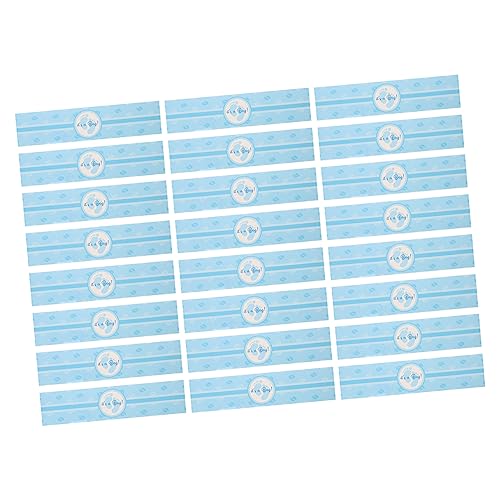 Yardwe 24 Stück Geschlecht Enthüllen Aufkleber Partygeschenke Für Erwachsene Wasserflaschenetikett Gefälligkeiten Für Die Babyparty Flaschenetiketten Für Partys Blau Plastik von Yardwe