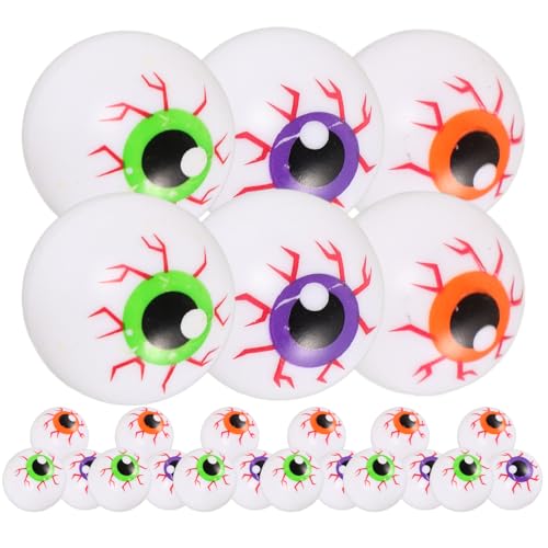 Yardwe 24 Stück Halloween Augäpfel Gruselige Realistische Zombie Kugeln Bunten Farben für Party Dekoration Basteln und Horror Requisiten für Spukhaus und Halloween Yardwe 24 Stück Halloween Augäpfel Gruselige Realistische Zombie Kugeln Bunten Farben für Party Dekoration Basteln und Horror Requisiten für Spukhaus und Halloween von Yardwe
