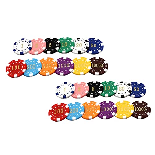 Yardwe 24 Stück Lernmünzen Mahjong Chips Belohnungsspielzeug für Spielmünzen mit Klaren für Spiele und Belohnungen Yardwe 24 Stück Lernmünzen Mahjong Chips Belohnungsspielzeug für Spielmünzen mit Klaren für Spiele und Belohnungen von Yardwe