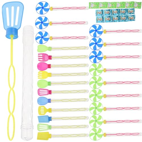 Yardwe 24 Stück Strandspielzeug Party-blasenstäbe Blasenmacherrohr Lustige Seifenblasenmacher Blasen Machende Zauberstäbe Seifenblasenmacher-Sticks Tragbare Blasenmacher Plastik von Yardwe
